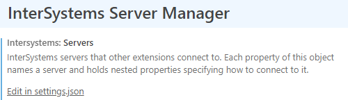 Server manager settings.